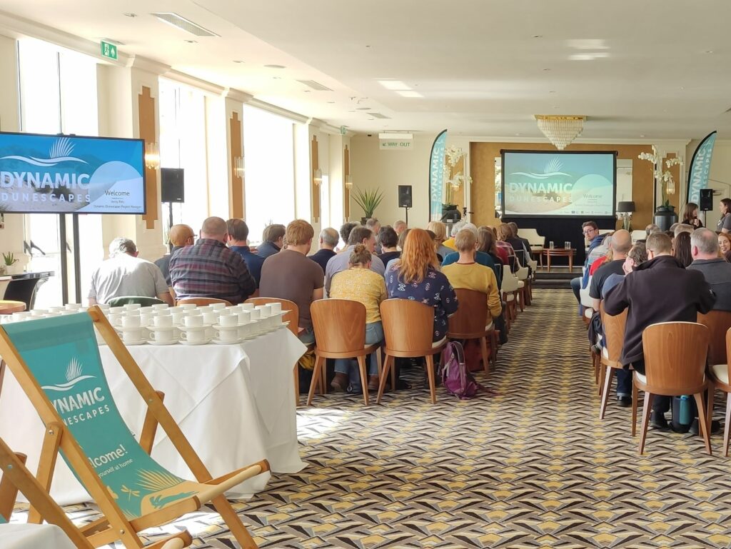 A room full of people at the Dynamic Dunescapes conference