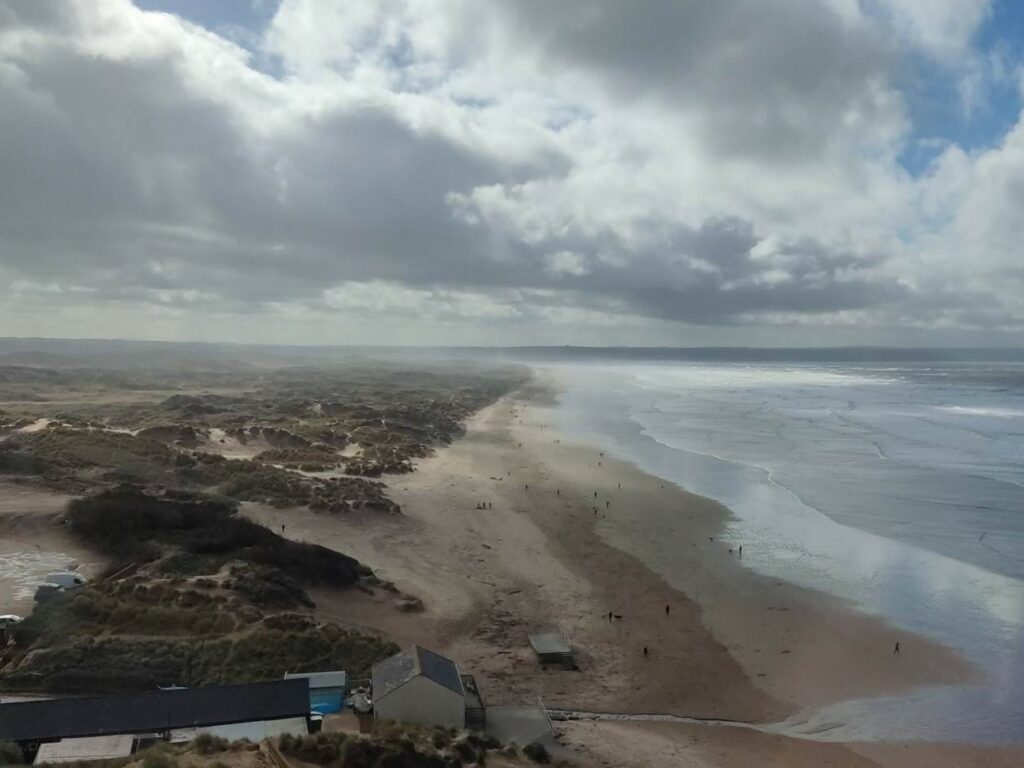 The dunes of Braunton Burrows from the conference venue