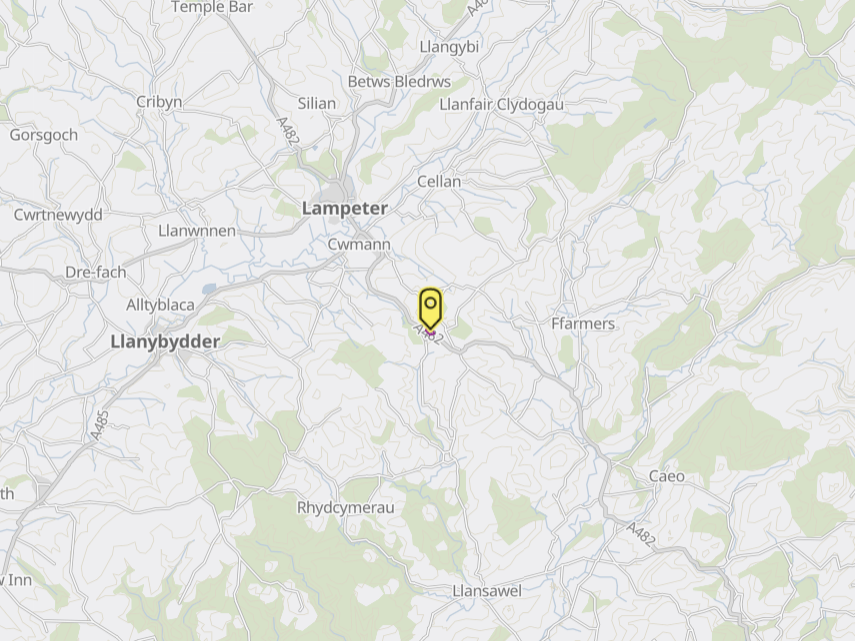 A map of Cae Blaen-dyffryn nature reserve