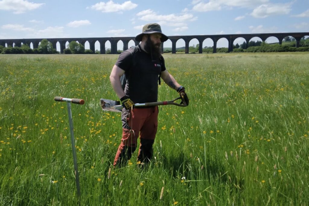 Working on the reserve at Seaton Meadows