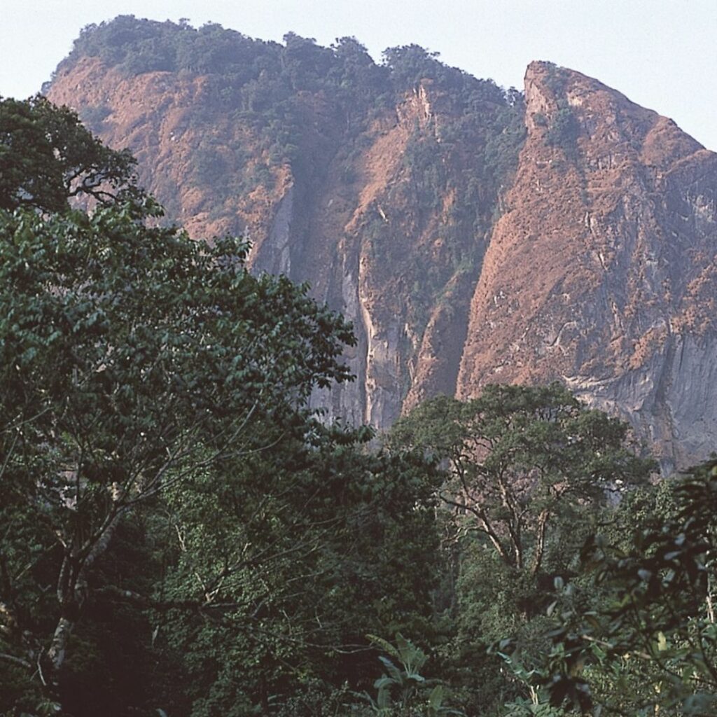 High rock face