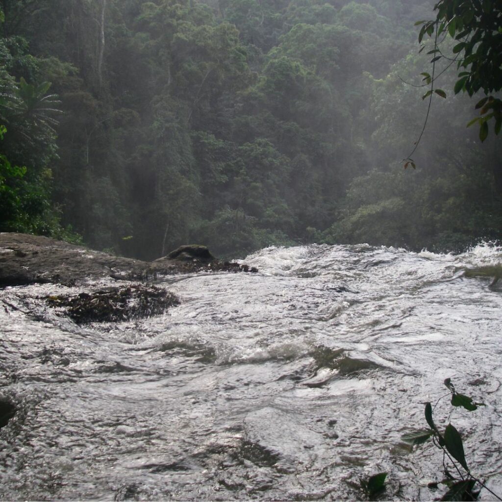Top of waterfall