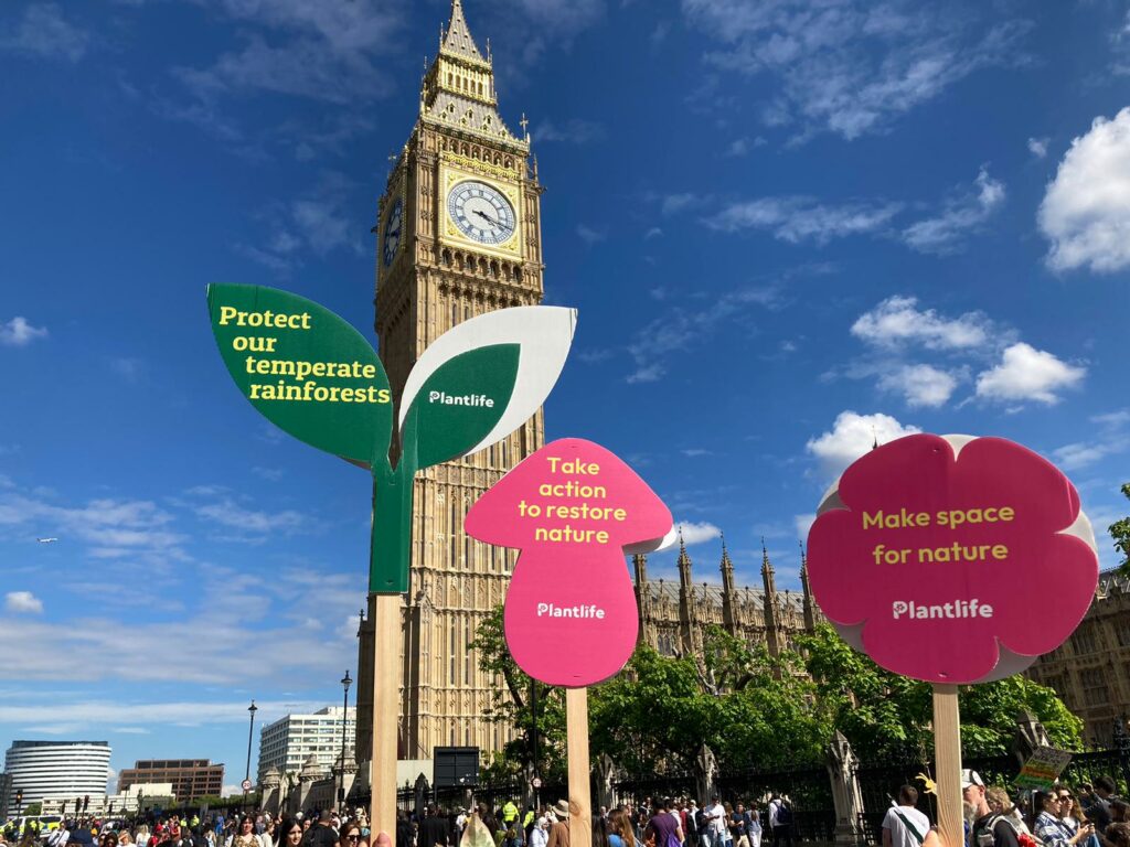 Restore Nature Now signs