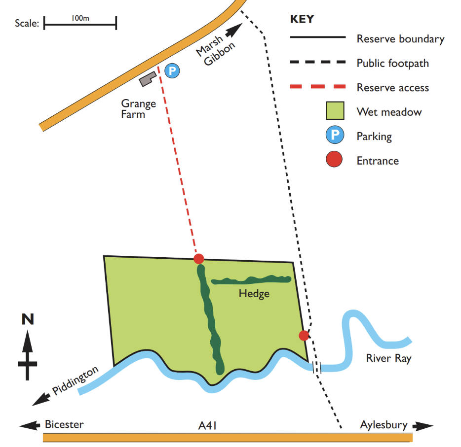 Map of Long Herdon and Grange Meadows
