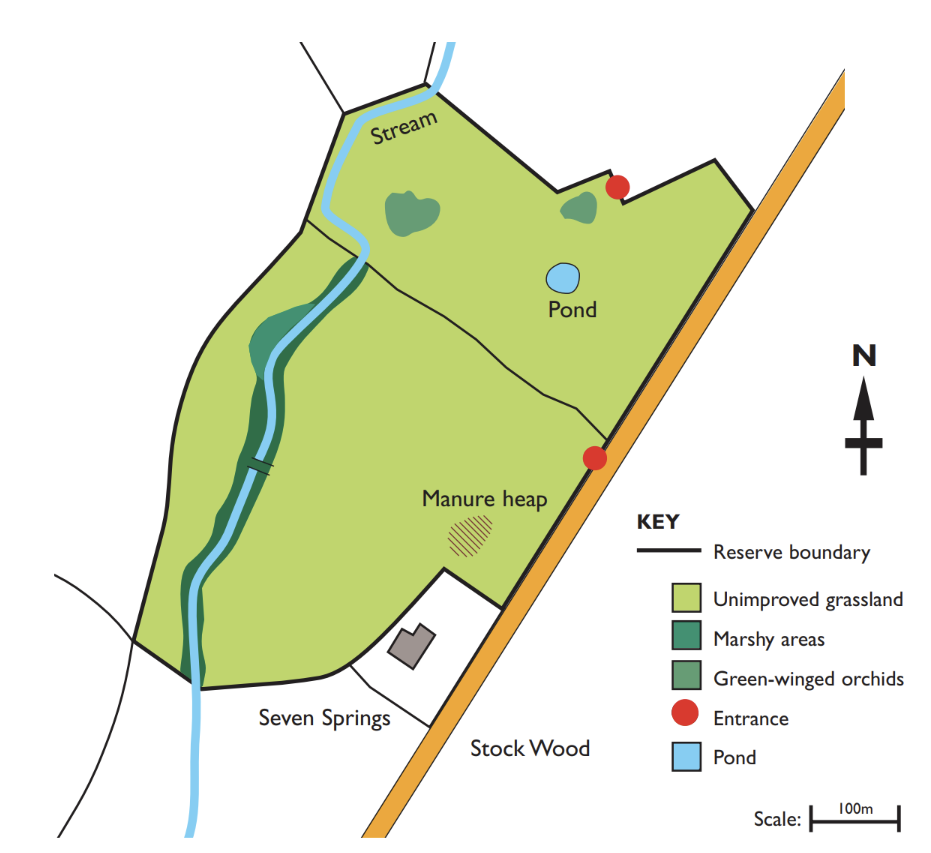 Map of Stockwood Meadows