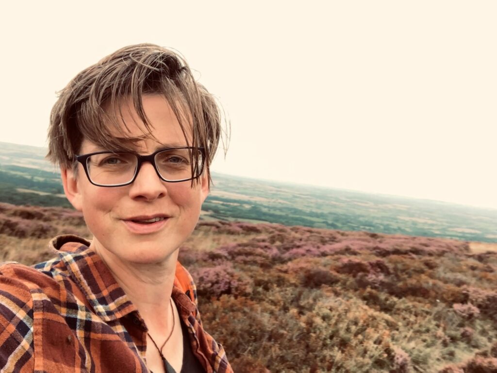 A woman in a peatland